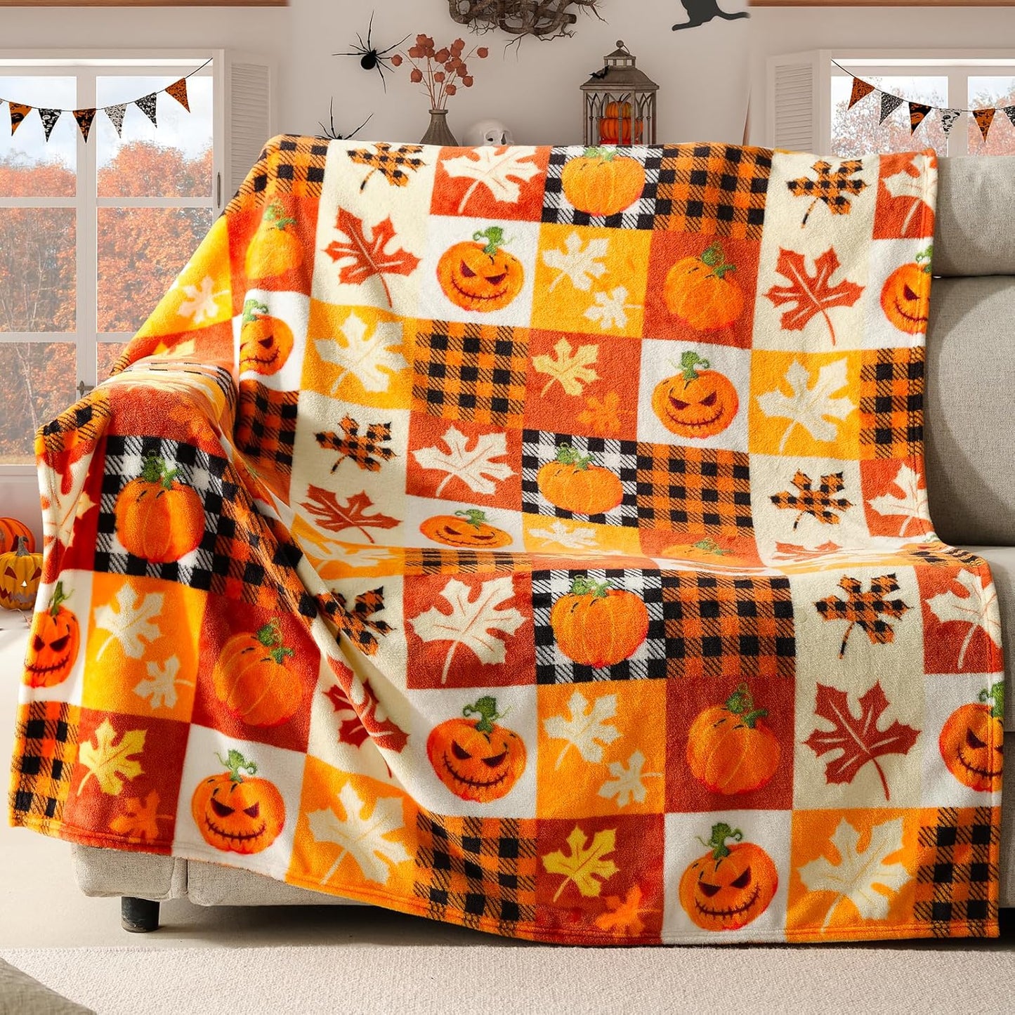 Halloween Fleece Throw Blanket