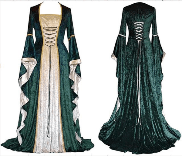 Halloween Medieval Punk Gothic Dress Costume - Image 8