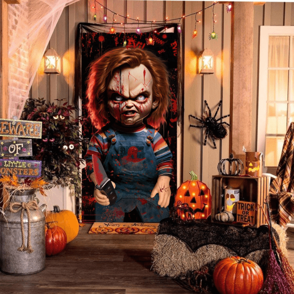 Horror Movie Chuck Halloween Door Party Decoration - Image 4