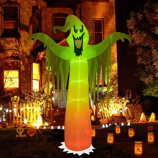 9 FT Halloween Blow up Yard Decorations with Built-In LED Lights for Indoor and Outdoor - Image 7