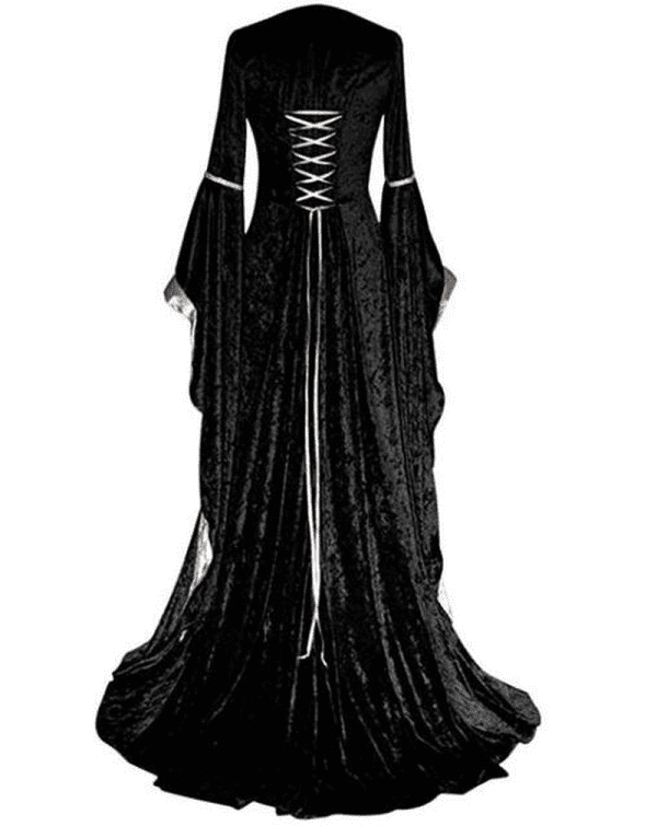 Halloween Medieval Punk Gothic Dress Costume - Image 7