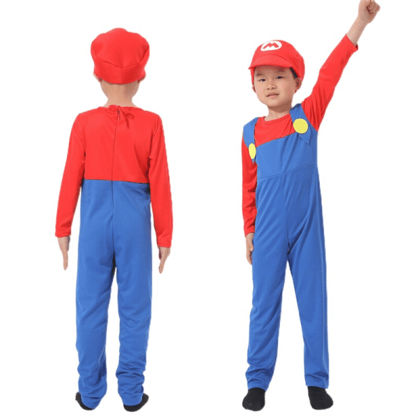 Super Mari Luigi Brother Costume Kids and Adults - Image 2