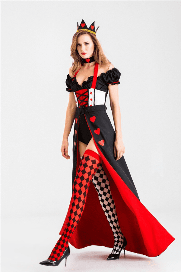 Sexy Alice in Wonderland Queen of Hearts Costume - Image 6