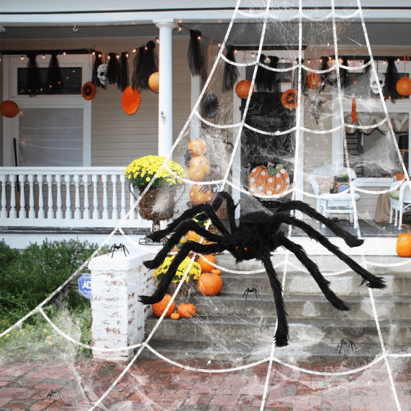 Halloween Spider Decorations, 6 Pcs - Image 2