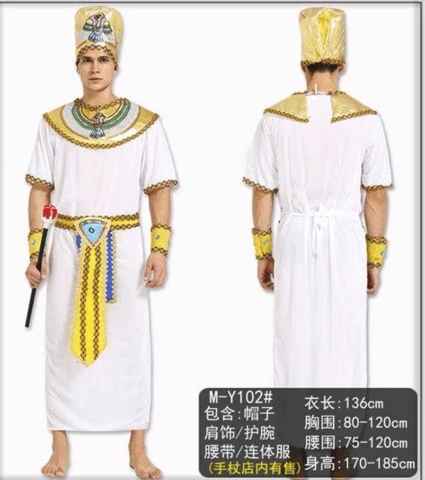 Ancient Egypt Egyptian Pharaoh Halloween Costume - Image 7