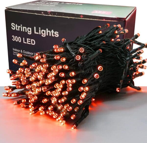 300 LED Halloween Lights, 98.5FT Halloween String Lights with 8 Lighting Modes