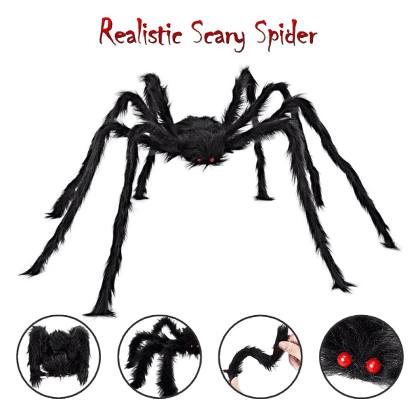 Halloween Spider Decorations, 6 Pcs - Image 6