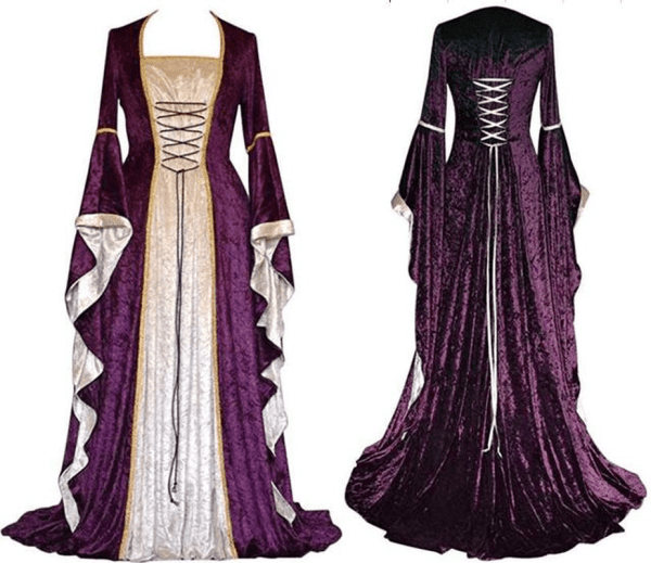 Halloween Medieval Punk Gothic Dress Costume - Image 9