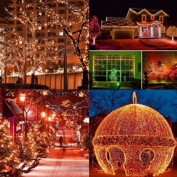 300 LED Halloween Lights, 98.5FT Halloween String Lights with 8 Lighting Modes - Image 3