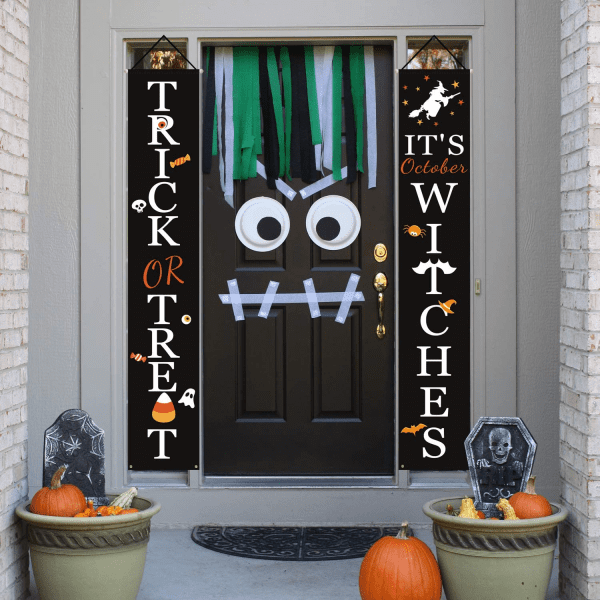 It'S October Witches Front Porch Banners for Halloween - Image 5