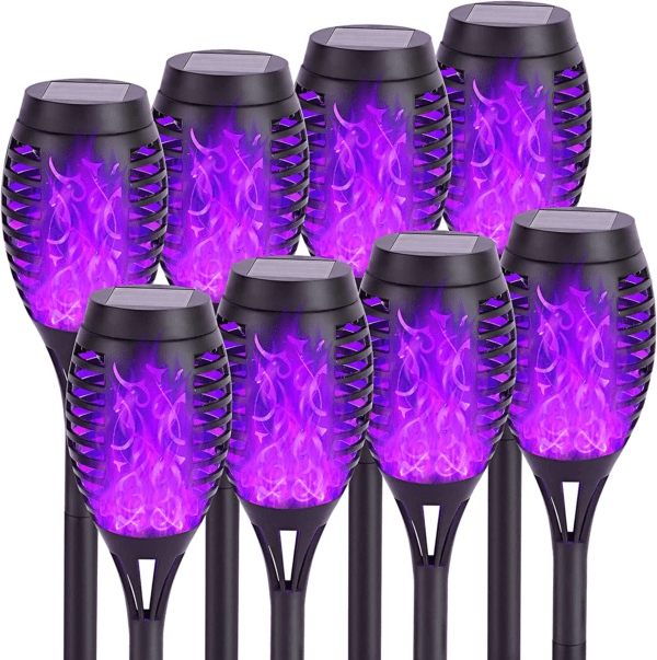 8 Pack Halloween Decorations Outdoor with Flickering Flame - Image 14