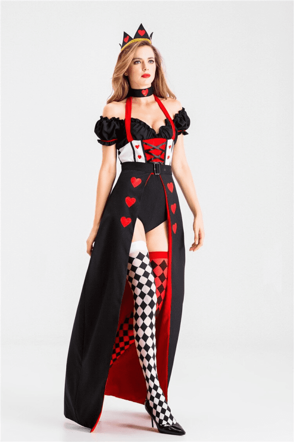 Sexy Alice in Wonderland Queen of Hearts Costume - Image 3