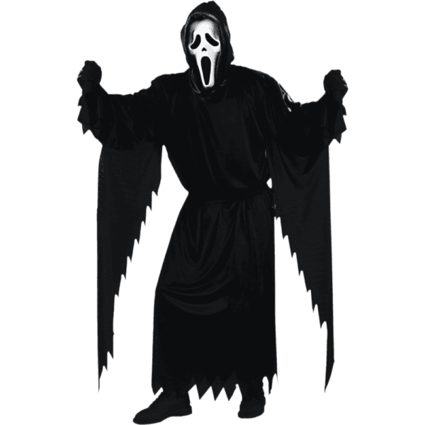 Adult Scream Ghost Face Costume, Black