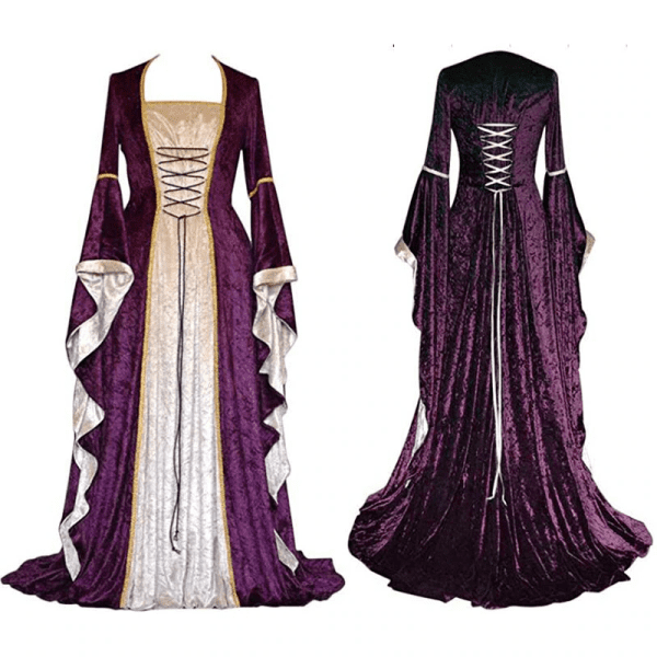 Halloween Medieval Punk Gothic Dress Costume - Image 4