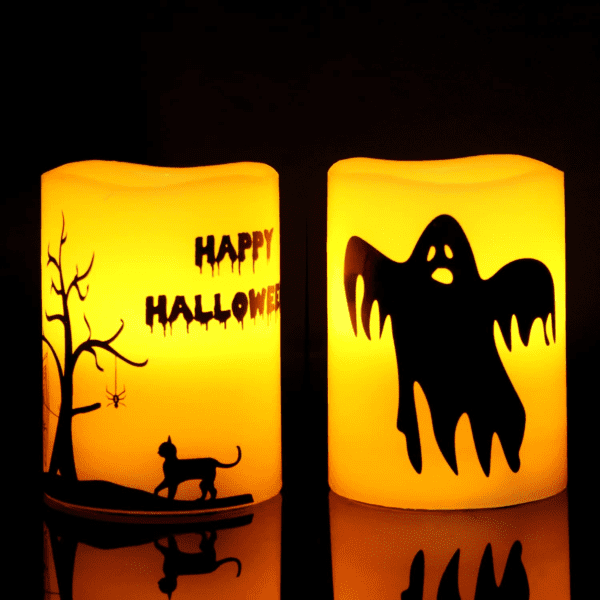 Halloween Flameless Votive Candles Color Changing with Remote Timer - Image 11