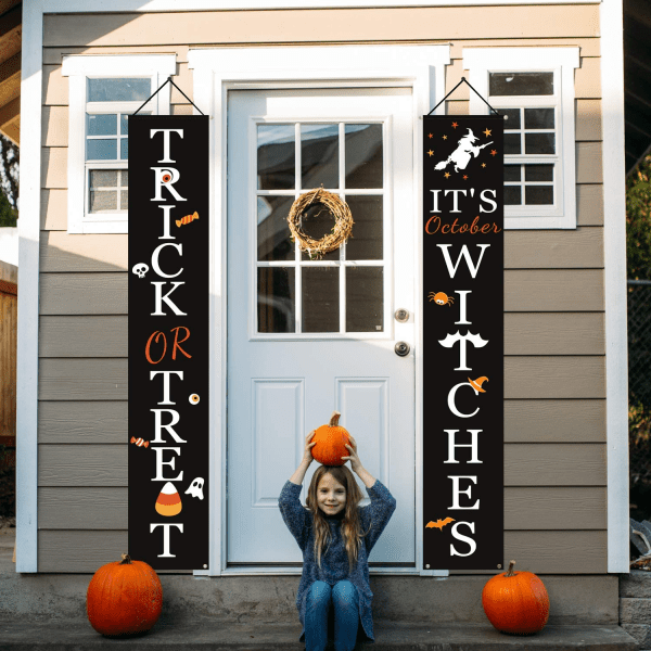 It'S October Witches Front Porch Banners for Halloween - Image 6