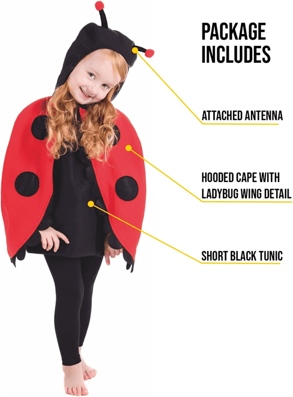 Ladybug Costume Toddler with Wings - Image 3