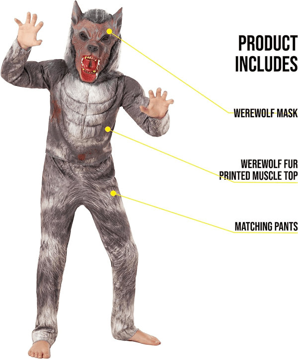 Morph Wolf Costume for Kids - Image 2