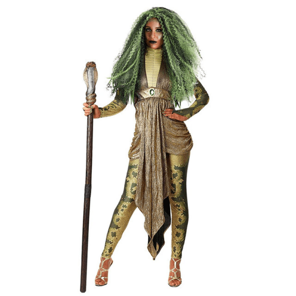 Gothic Halloween Ancient Greek Myth Medusa Costume - Image 3