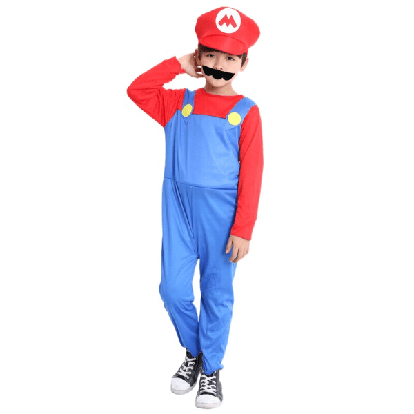 Super Mari Luigi Brother Costume Kids and Adults - Image 4