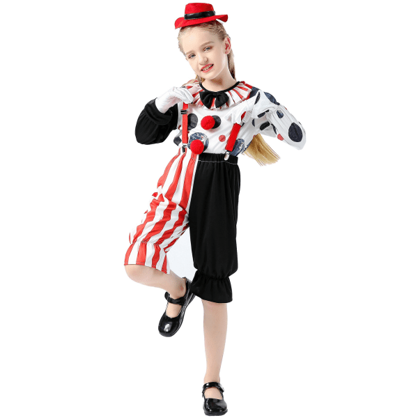 Child'S Clown Clothes Little Girl Children'S Day Performance Uniforms Halloween Shirt Pants Kid Halloween Costumes with Hat - Image 5