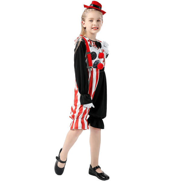 Child'S Clown Clothes Little Girl Children'S Day Performance Uniforms Halloween Shirt Pants Kid Halloween Costumes with Hat - Image 4