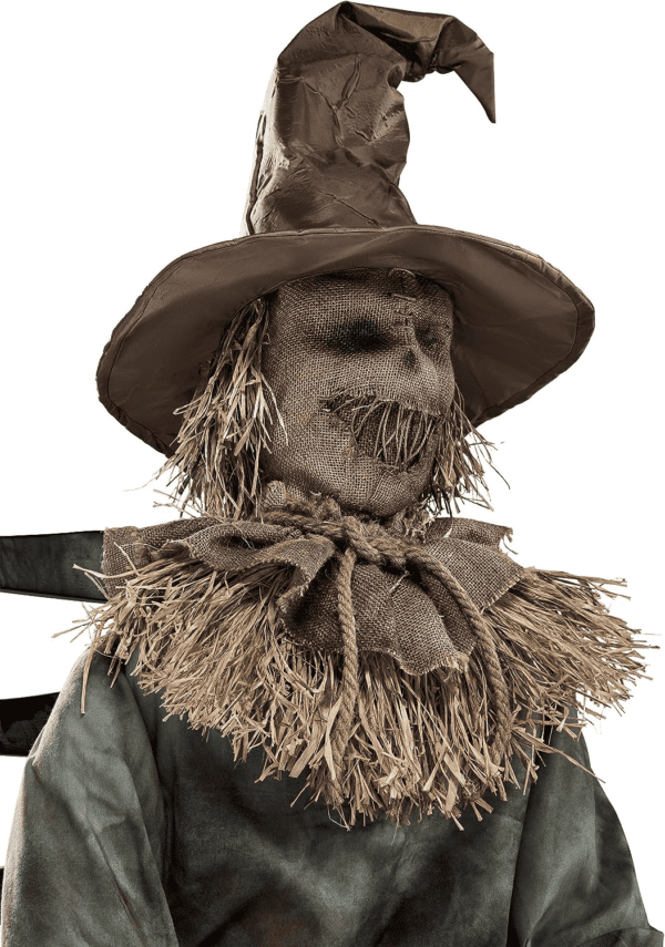 4.5 Ft Scary Sitting Scarecrow Animatronic - Image 9