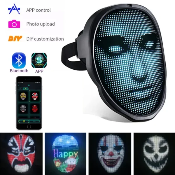 Programmable LED Face Masks