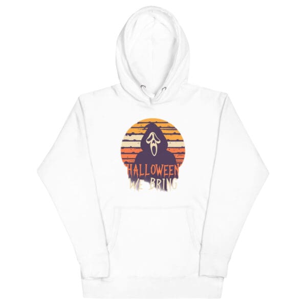 Halloween We Bring! Retro Ghost Face Unisex Hoodie - Image 2